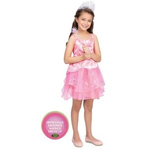 Wicked Glinda Pink Bubble Dress Up Set - Size 4-6x